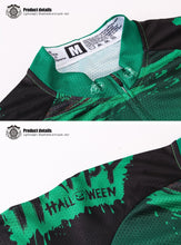 Cargar imagen en el visor de la galería, Thriller Rider Sports Ropa de Bicicleta Hombre Ciclismo Maillots y Culotte Corto con Tirantes Traje(Ghost Castle)