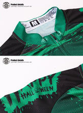 Carica l'immagine nel visualizzatore di Gallery, Thriller Rider Sports Abbigliamento per Biciclette Uomo Ciclismo Maglie e Pantaloncini Combinazione(Ghost Castle)