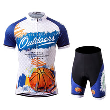 Load image into Gallery viewer, Thriller Rider Sports Bicycle Clothing Mens Cycling Jersey Short Sleeve and Shorts Kit(The Great Outdoor)