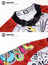 Cargar imagen en el visor de la galería, Thriller Rider Sports Ropa de Bicicleta Hombre Ciclismo Maillots Manga Corta(Love Music)
