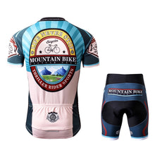 Load image into Gallery viewer, Thriller Rider Sports Bicycle Clothing Mens Cycling Jersey Short Sleeve and Shorts Kit(Mountian Bike Bicycle Club)