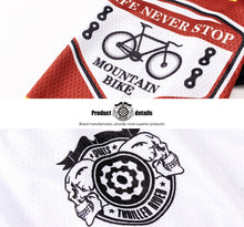 Cargar imagen en el visor de la galería, Thriller Rider Sports Ropa de Bicicleta Hombre Ciclismo Maillots Manga Corta(Mountian Bike Bicycle Club)