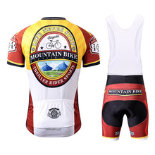 Cargar imagen en el visor de la galería, Thriller Rider Sports Ropa de Bicicleta Hombre Ciclismo Maillots y Culotte Corto con Tirantes Traje(Mountian Bike Bicycle Club)