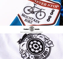 Lade das Bild in den Galerie-Viewer, Thriller Rider Sports Fahrradbekleidung Herren Fahrradtrikots Radtrikots und Trägerhose Anzug(Mountian Bike Bicycle Club)