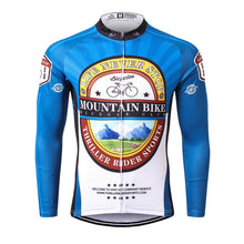 Carica l'immagine nel visualizzatore di Gallery, Thriller Rider Sports Abbigliamento per Biciclette Uomo Ciclismo Maglie Manica Lunga(Mountian Bike Bicycle Club)