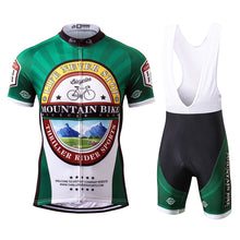 Lade das Bild in den Galerie-Viewer, Thriller Rider Sports Fahrradbekleidung Herren Fahrradtrikots Radtrikots und Trägerhose Anzug(Mountian Bike Bicycle Club)