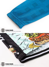 Carica l'immagine nel visualizzatore di Gallery, Thriller Rider Sports Abbigliamento per Biciclette Uomo Ciclismo Maglia e Pantaloni Lungo Combinazione(The Burgers)