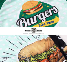 Cargar imagen en el visor de la galería, Thriller Rider Sports Ropa de Bicicleta Hombre Ciclismo Maillots Manga Corta(The Burgers)