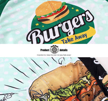 Cargar imagen en el visor de la galería, Thriller Rider Sports Ropa de Bicicleta Hombre Ciclismo Maillots y Culotte Largo Traje(The Burgers)