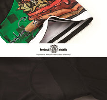 Cargar imagen en el visor de la galería, Thriller Rider Sports Ropa de Bicicleta Hombre Ciclismo Maillots y Culotte Corto con Tirantes Traje(The Burgers)