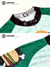 Cargar imagen en el visor de la galería, Thriller Rider Sports Ropa de Bicicleta Hombre Ciclismo Maillots y Culotte Largo Traje(The Burgers)