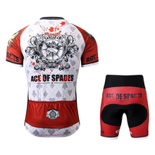 Load image into Gallery viewer, Thriller Rider Sports Bicycle Clothing Mens Cycling Jersey Short Sleeve and Shorts Kit(Ace of Spades)
