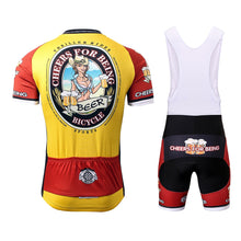 Cargar imagen en el visor de la galería, Thriller Rider Sports Ropa de Bicicleta Hombre Ciclismo Maillots y Culotte Corto con Tirantes Traje(Cheer for Being)