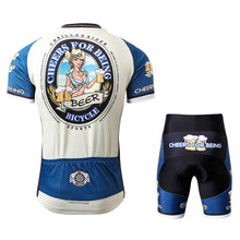 Load image into Gallery viewer, Thriller Rider Sports Bicycle Clothing Mens Cycling Jersey Short Sleeve and Shorts Kit(Cheer for Being)