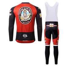 Load image into Gallery viewer, Thriller Rider Sports Bicycle Clothing Mens Cycling Jersey Long Sleeve and Bib Trousers Kit(Cheer for Being)