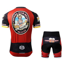 Load image into Gallery viewer, Thriller Rider Sports Bicycle Clothing Mens Cycling Jersey Short Sleeve and Shorts Kit(Cheer for Being)