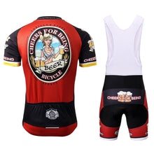 Cargar imagen en el visor de la galería, Thriller Rider Sports Ropa de Bicicleta Hombre Ciclismo Maillots y Culotte Corto con Tirantes Traje(Cheer for Being)