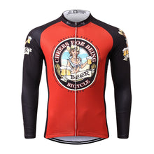 Load image into Gallery viewer, Thriller Rider Sports Bicycle Clothing Mens Cycling Jersey Long Sleeve(Cheer for Being)