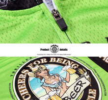 Carica l'immagine nel visualizzatore di Gallery, Thriller Rider Sports Abbigliamento per Biciclette Uomo Ciclismo Giacche e Calzamaglia con Bretelle Termico/Inverno Combinazione(Cheer for Being)