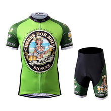 Load image into Gallery viewer, Thriller Rider Sports Bicycle Clothing Mens Cycling Jersey Short Sleeve and Shorts Kit(Cheer for Being)