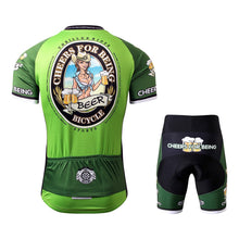 Load image into Gallery viewer, Thriller Rider Sports Bicycle Clothing Mens Cycling Jersey Short Sleeve and Shorts Kit(Cheer for Being)