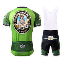Cargar imagen en el visor de la galería, Thriller Rider Sports Ropa de Bicicleta Hombre Ciclismo Maillots y Culotte Corto con Tirantes Traje(Cheer for Being)