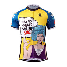 Lade das Bild in den Galerie-Viewer, Thriller Rider Sports Fahrradbekleidung Herren Fahrradtrikots Radtrikots Kurzärmlig(Everything Will Be OK)