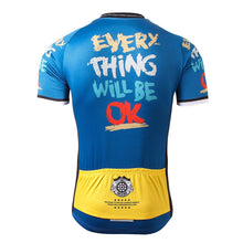 Lade das Bild in den Galerie-Viewer, Thriller Rider Sports Fahrradbekleidung Herren Fahrradtrikots Radtrikots Kurzärmlig(Everything Will Be OK)