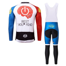 Load image into Gallery viewer, Thriller Rider Sports Bicycle Clothing Mens Cycling Jersey Long Sleeve and Bib Trousers Kit(Rest Your Mind)