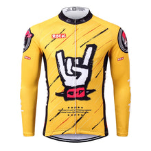 Carica l'immagine nel visualizzatore di Gallery, Thriller Rider Sports Abbigliamento per Biciclette Uomo Ciclismo Maglie Manica Lunga(Rock)