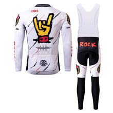 Load image into Gallery viewer, Thriller Rider Sports Bicycle Clothing Mens Cycling Jersey Long Sleeve and Bib Trousers Kit(Rock)
