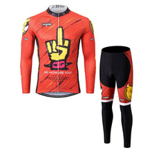 Load image into Gallery viewer, Thriller Rider Sports Bicycle Clothing Mens Cycling Jersey Long Sleeve and Trousers Kit(Bastard)