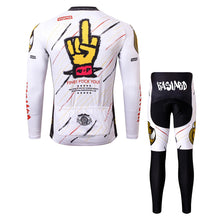 Cargar imagen en el visor de la galería, Thriller Rider Sports Ropa de Bicicleta Hombre Ciclismo Maillots y Culotte Largo Traje(Bastard)