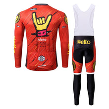 Load image into Gallery viewer, Thriller Rider Sports Bicycle Clothing Mens Cycling Jersey Long Sleeve and Bib Trousers Kit(Aloha)