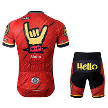 画像をギャラリービューアに読み込む, Thriller Rider Sports 自転車の服 メンズ サイクルジャージ + ショーツ 組み合わせ(Aloha)