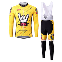 Load image into Gallery viewer, Thriller Rider Sports Bicycle Clothing Mens Cycling Jersey Long Sleeve and Bib Trousers Kit(Aloha)