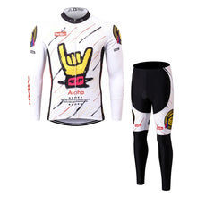 Load image into Gallery viewer, Thriller Rider Sports Bicycle Clothing Mens Cycling Jersey Long Sleeve and Trousers Kit(Aloha)