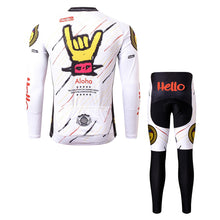 Load image into Gallery viewer, Thriller Rider Sports Bicycle Clothing Mens Cycling Jersey Long Sleeve and Trousers Kit(Aloha)
