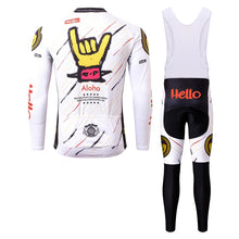 Load image into Gallery viewer, Thriller Rider Sports Bicycle Clothing Mens Cycling Jersey Long Sleeve and Bib Trousers Kit(Aloha)