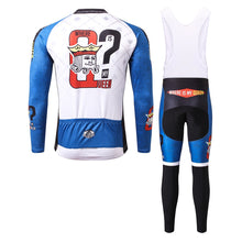 Load image into Gallery viewer, Thriller Rider Sports Bicycle Clothing Mens Cycling Jersey Long Sleeve and Bib Trousers Kit(Where is My Queen)