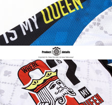 画像をギャラリービューアに読み込む, Thriller Rider Sports 自転車の服 メンズ サイクルジャージ 半袖(Where is My Queen)