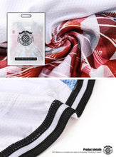 Lade das Bild in den Galerie-Viewer, Thriller Rider Sports Fahrradbekleidung Herren Fahrradtrikots Radtrikots Kurzärmlig(United States of America)