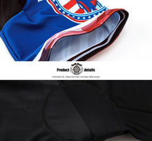 Cargar imagen en el visor de la galería, Thriller Rider Sports Ropa de Bicicleta Hombre Ciclismo Maillots y Culotte Corto con Tirantes Traje(United States of America)