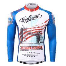 Load image into Gallery viewer, Thriller Rider Sports Bicycle Clothing Mens Cycling Jersey Long Sleeve(United Kingdom)