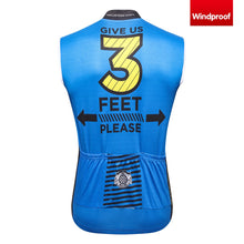 画像をギャラリービューアに読み込む, Thriller Rider Sports 自転車の服 メンズ サイクルベスト ノースリーブ 防風(Give Us 3 Feet Please)