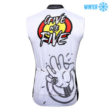 Carica l'immagine nel visualizzatore di Gallery, Thriller Rider Sports Abbigliamento per Biciclette Uomo Ciclismo Gilet Termico/Inverno Senza Maniche(Give Me Five)