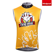 Carica l'immagine nel visualizzatore di Gallery, Thriller Rider Sports Abbigliamento per Biciclette Uomo Ciclismo Gilet Antivento Senza Maniche(Give Me Five)