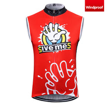 Load image into Gallery viewer, Thriller Rider Sports Bicycle Clothing Mens Cycling Vests Windproof Sleeveless(Give Me Five)