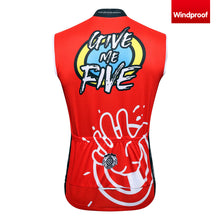 Load image into Gallery viewer, Thriller Rider Sports Bicycle Clothing Mens Cycling Vests Windproof Sleeveless(Give Me Five)