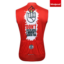 画像をギャラリービューアに読み込む, Thriller Rider Sports 自転車の服 メンズ サイクルベスト ノースリーブ 防風(Don't Give Me Advice)